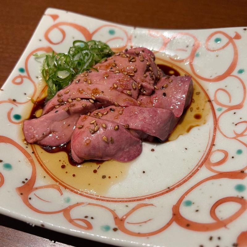 鶏白キモ刺し(山海倶楽部 西田辺本店)