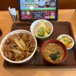 牛丼特盛サラダセット(すき家 八潮西袋店)