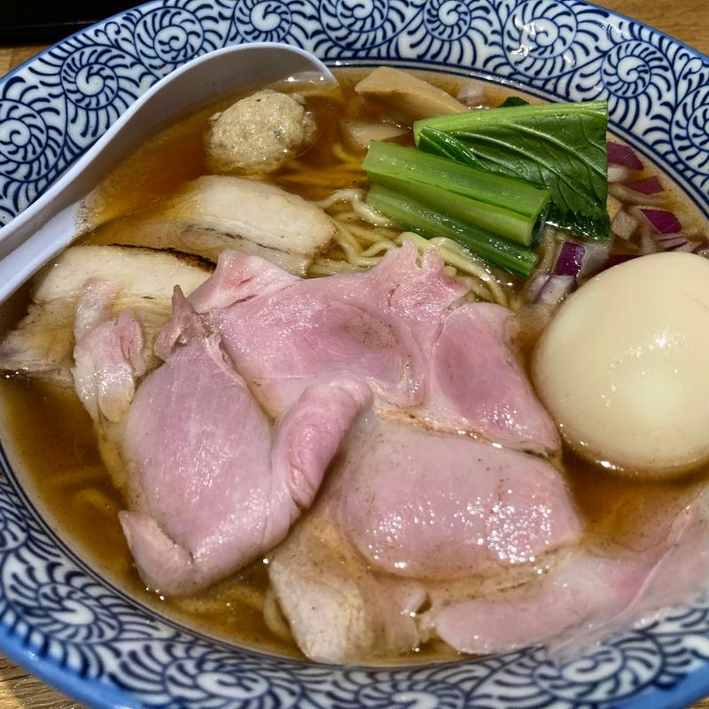 中華そば醤油(鶏節麺かびら)