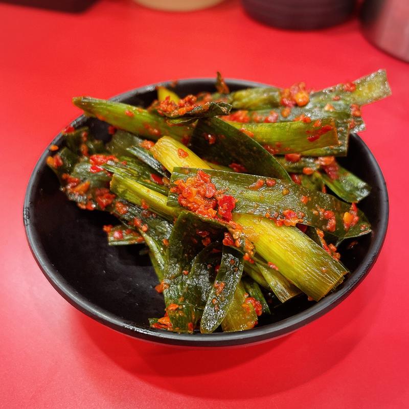 特製ニラキムチ(ラーメン家がんくろ)