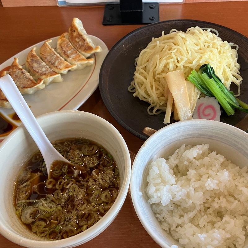 つけ麺+ライス、餃子は、LINEクーポンで(幸楽苑 日立相田店 )