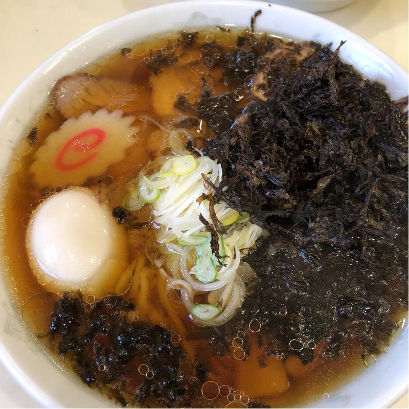 岩のりラーメン味玉(城西金ちゃんラーメン)