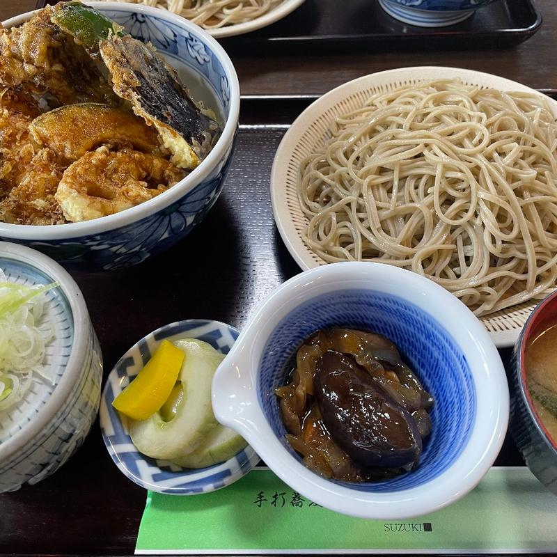 天丼セット(手打ちそば処 鈴㐂（旧大むら）)