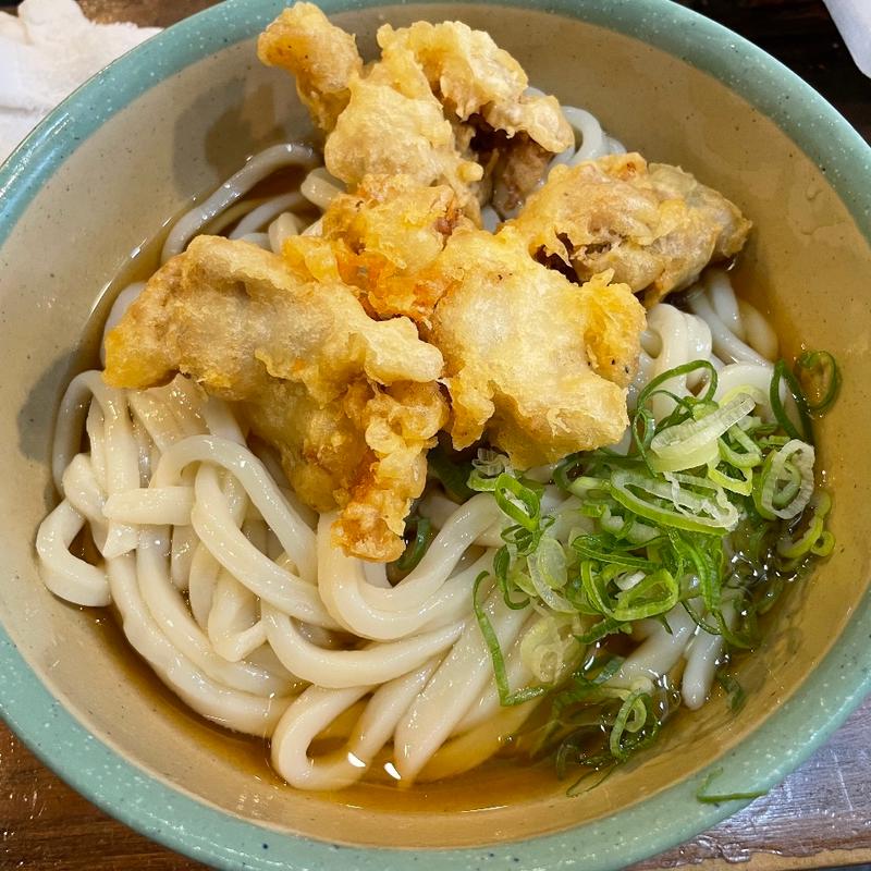 冷とり天ぶっかけ大盛り(おにやんま　五反田本店)