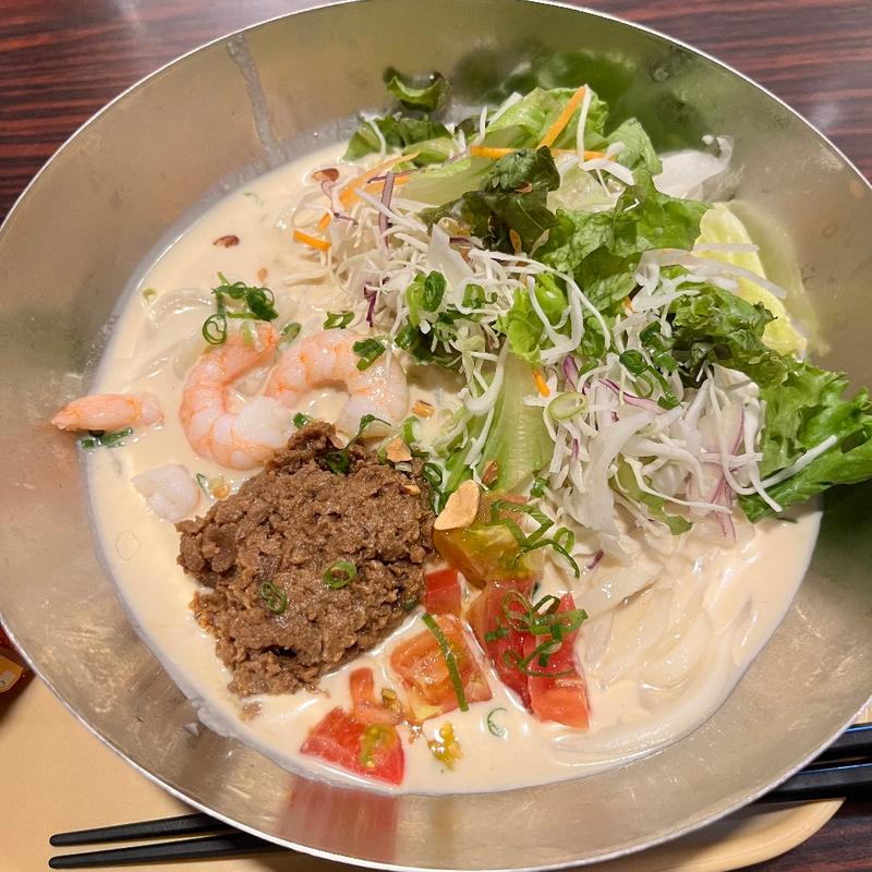 冷やし豆乳坦々うどん(ガスト 旭川豊岡店 )