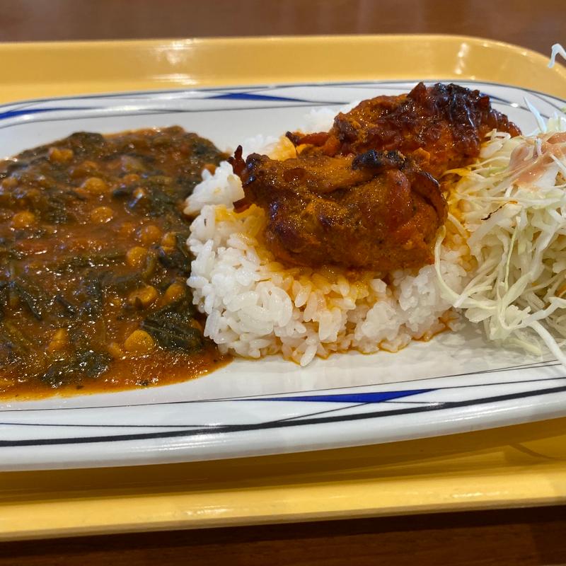 ほうれん草豆カレー(Qasis)