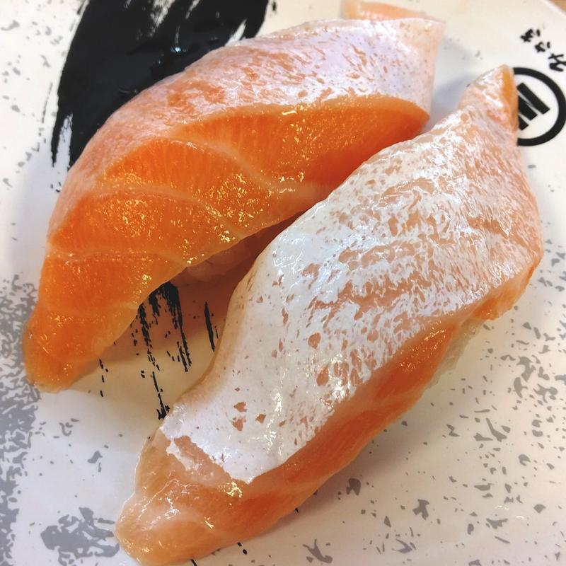 大切りトロサーモン(回転寿司みさき 仙台クリスロード店)