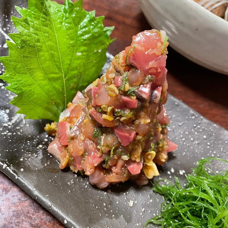 鯵のたたき(伊豆の味処　錦 （にしき）)