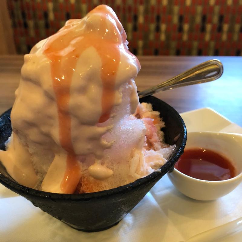 純氷 いちごクリームかき氷(高倉町珈琲 柏の葉店)