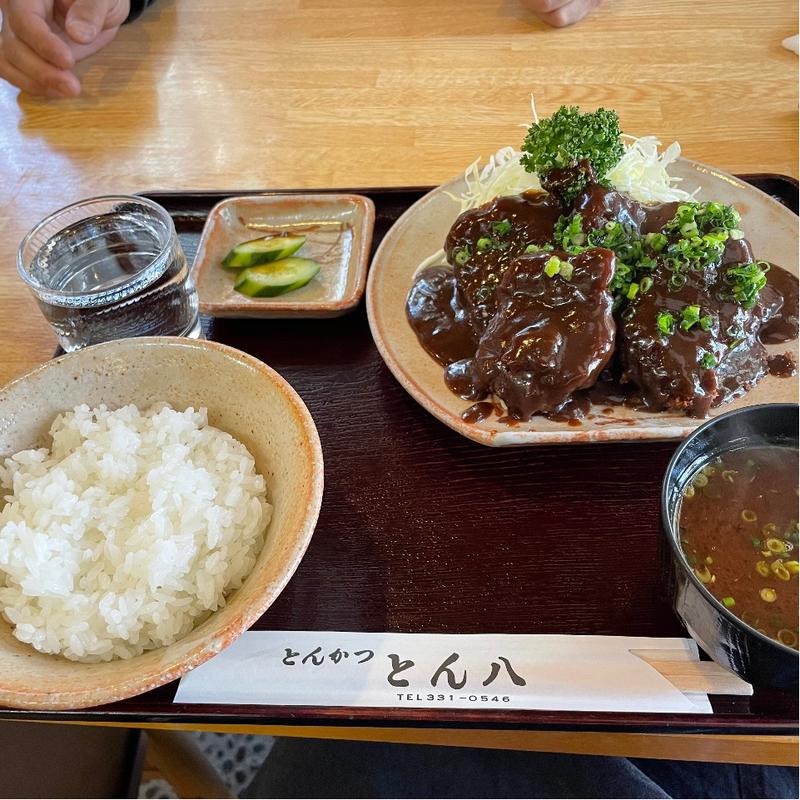 味噌とんかつ定食(とん八)