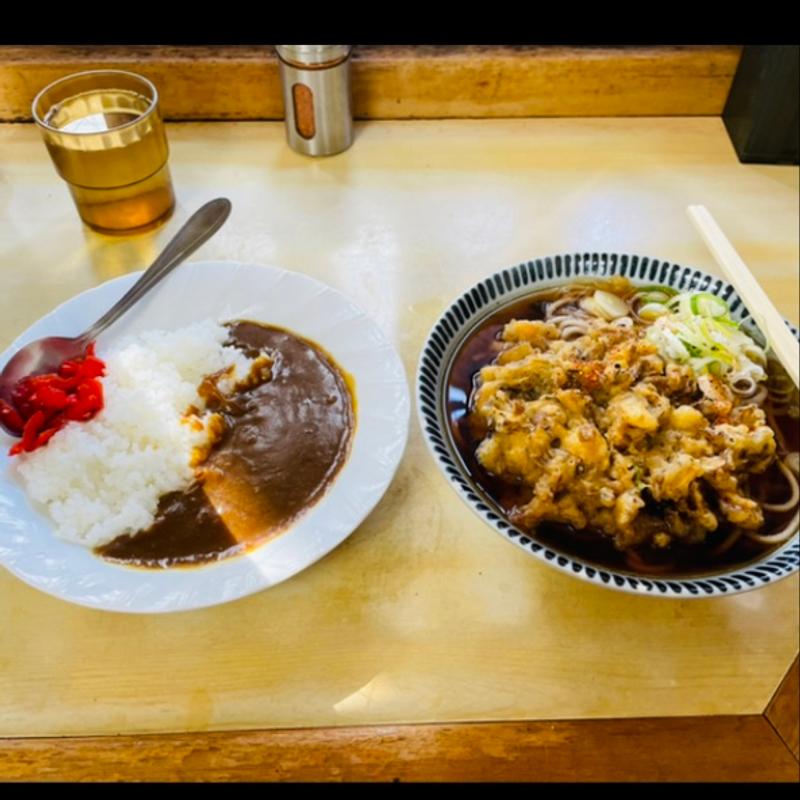 イカ天そば　カレーライス(相州そば本店・工場)