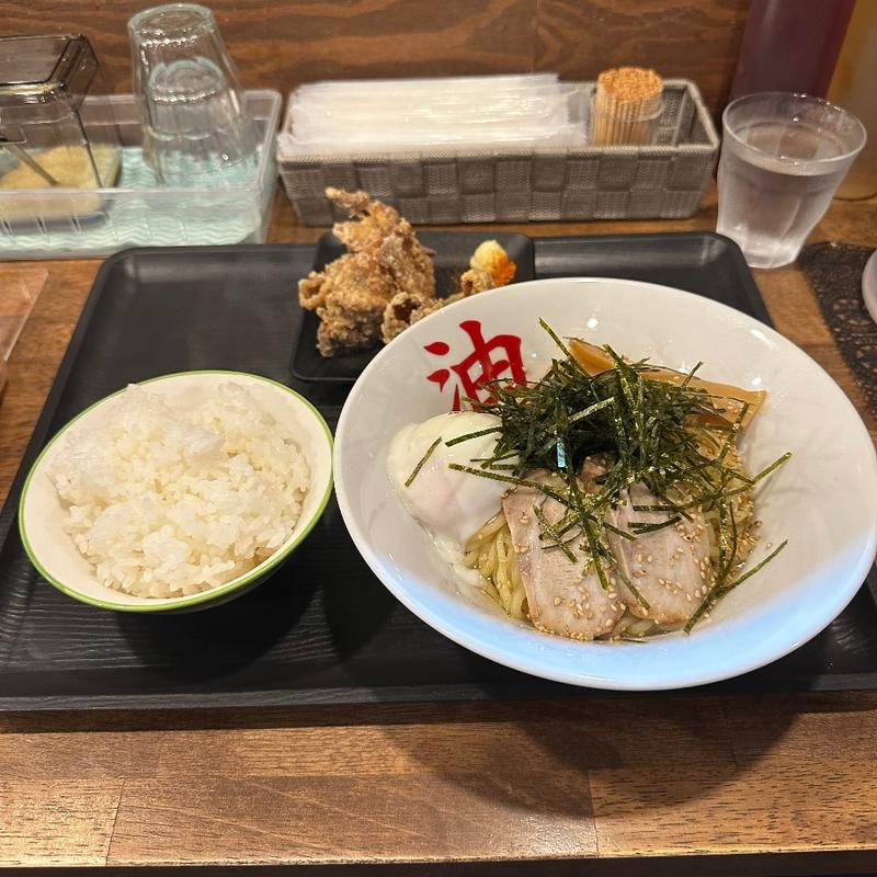 油そばランチセット(油そば きりん寺 六甲道店)