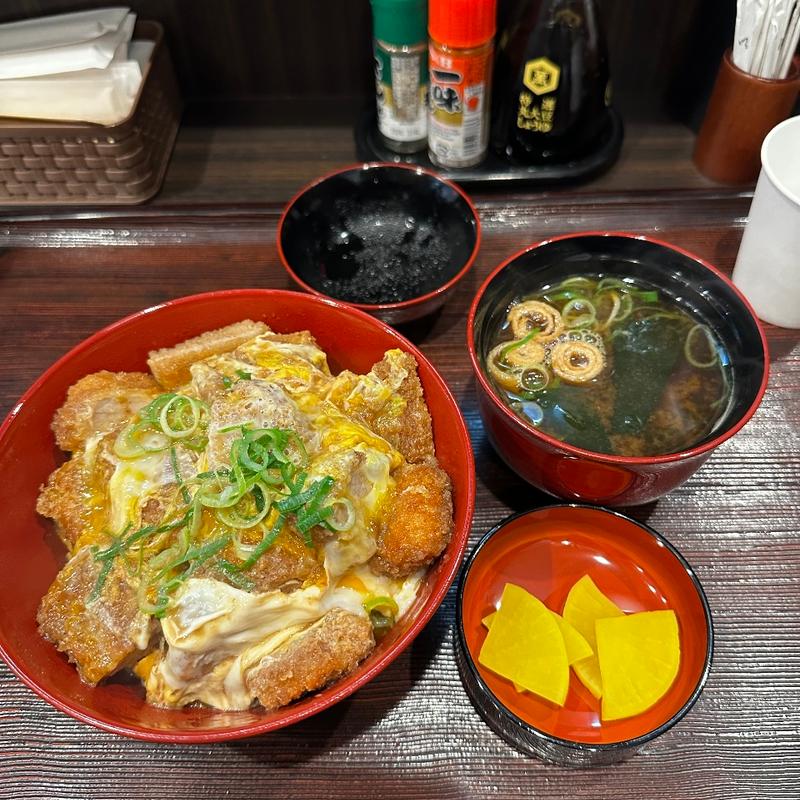 ヒレカツ丼と赤だし(ヒレかつ丼 ふじや)