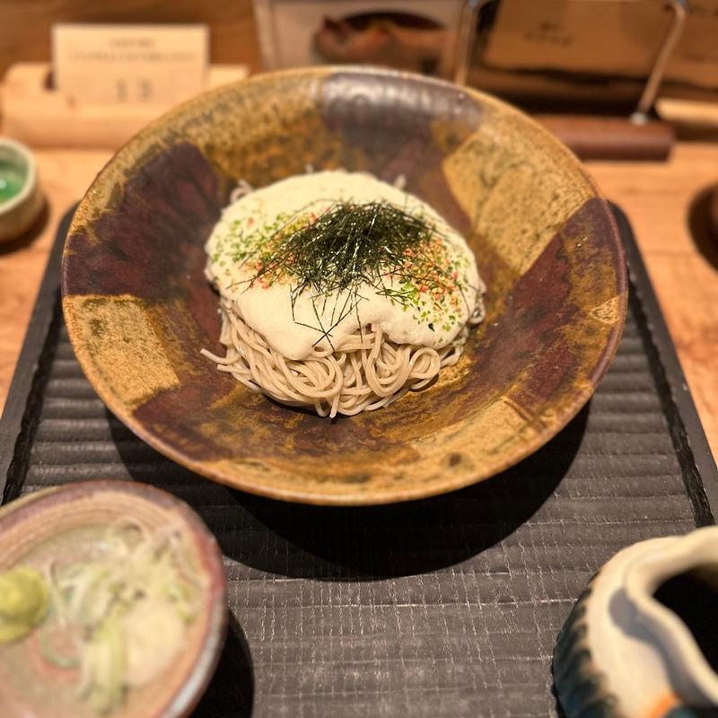 山かけそば(炭と蕎麦 那由多)