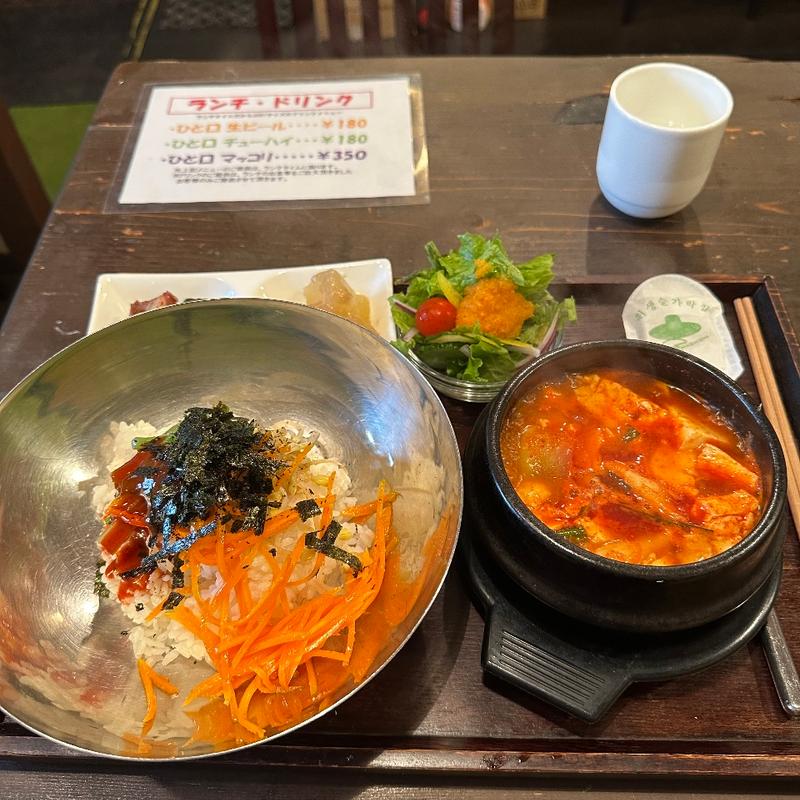 スンドゥブチゲ定食(ちるちょん)