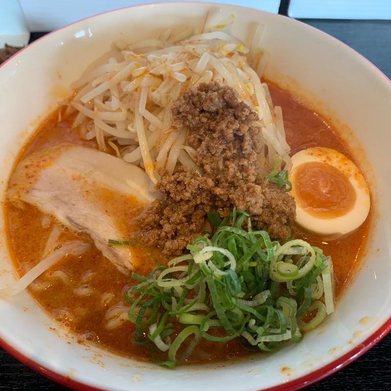 赤担々（辛さMAX）(らーめん 雷蔵 新宮店 （ライゾウ）)