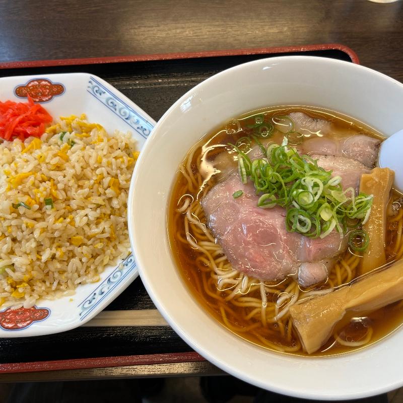 六人部醤油ラーメン　チャーハンセット(六人部パーキングエリア下り線 )