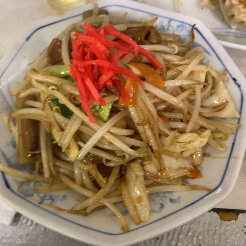 ホルモン炒め(ラーメン広場 麺福)