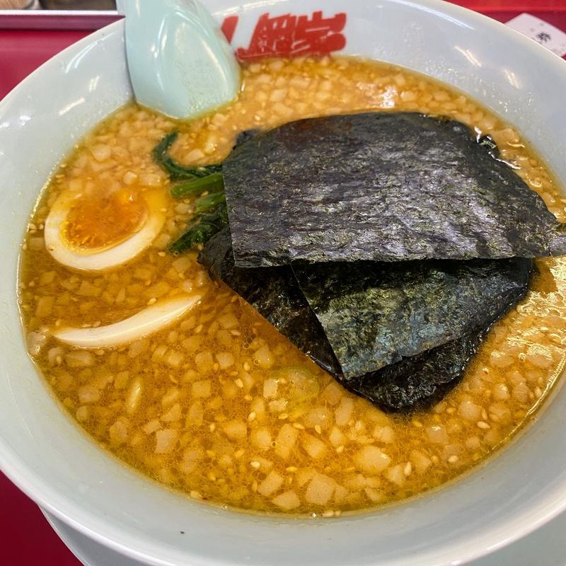 特製味噌味玉付き(ラーメン山岡家 明石店)
