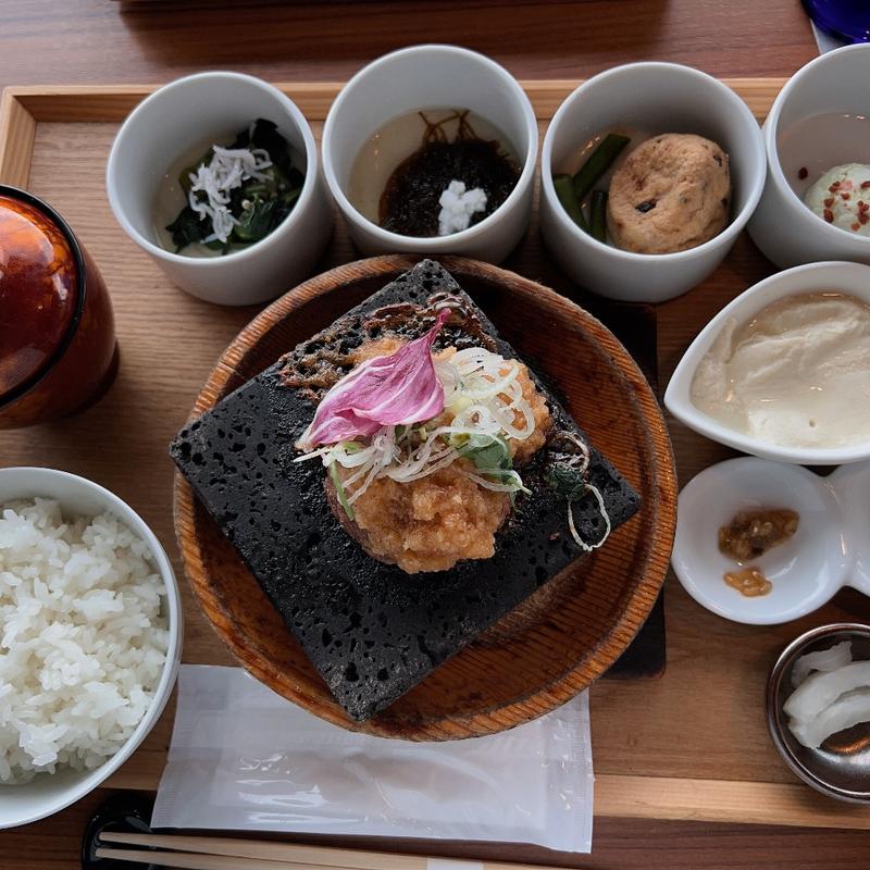 淡路牛ハンバーグの富士溶岩焼き(ちょうつがひ 阪急グランドビル店 )