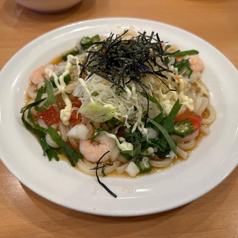 ねばとろサラダうどん(ガスト 芦屋店 )