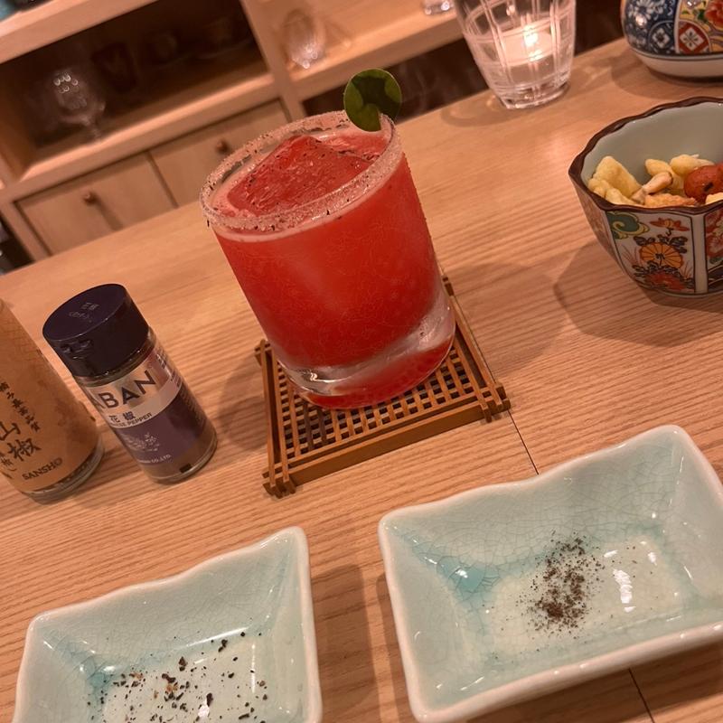 青山椒香るスイカのソルティドッグ(Bar和ごころ赤坂)