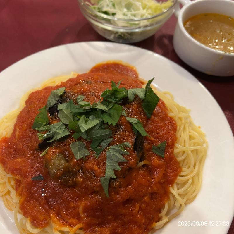 茄子のトマトソース～青ジゾ風味～(マキアヴェリの食卓 （マキアベリノショクタク）)