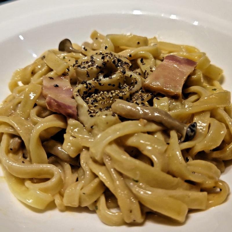 ポルチーニ香るキノコクリームのフェットチーネ(タリーズコーヒー &TEA 横浜元町店)