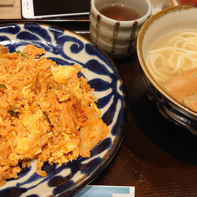ラフテーキムチチャーハンセット(読谷食堂)