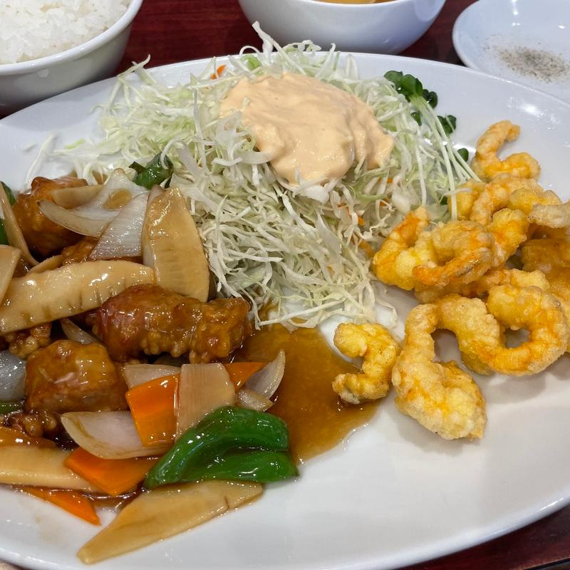 酢豚定食(雁飯店 茨木本店)