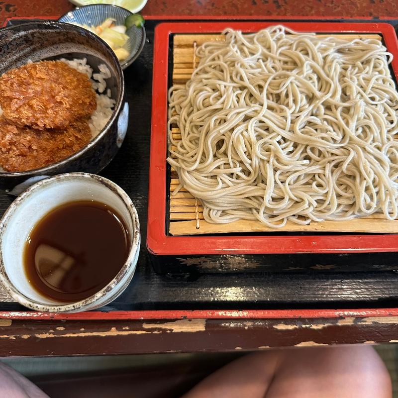 ミニタレカツ丼セット(須坂屋そば 新潟駅前店 （すざかやそば）)