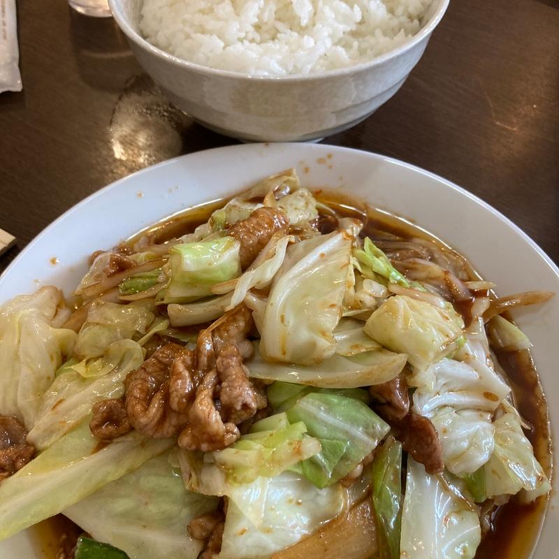 豚肉とキャベツの味噌炒めライス(らーめんはうす)