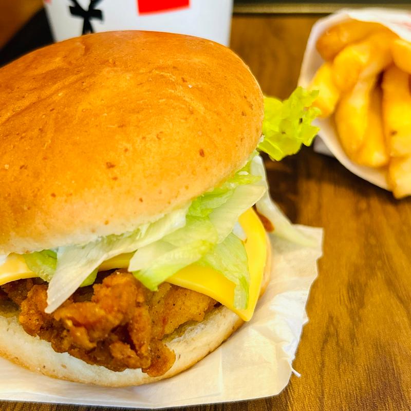 辛旨バッファローチキンバーガーセット(ケンタッキーフライドチキン梅田店)