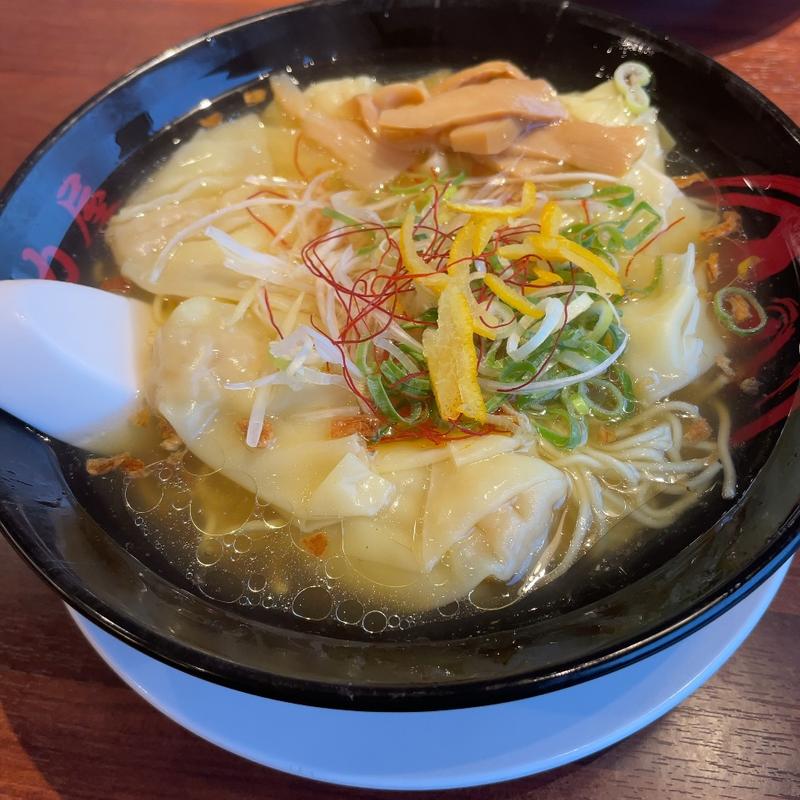 黄金塩雲呑麺(京都北白川ラーメン魁力屋 さいたま大和田店)