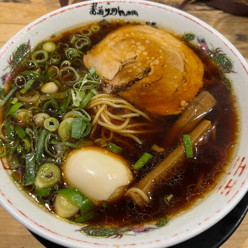 黒醤油ラーメン(金久右衛門 道頓堀店)