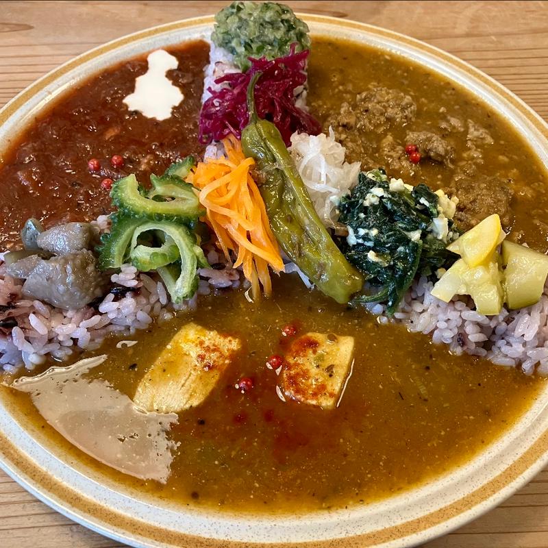 3種あいがけカレー(スパイスカレーand)