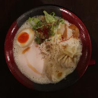 鶏白湯塩ワンタン麺(鶏白湯らぁめん 笹本爲次郎商店)