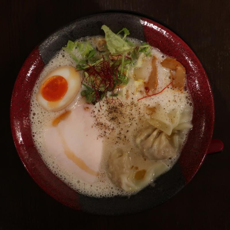 鶏白湯塩ワンタン麺(鶏白湯らぁめん 笹本爲次郎商店)