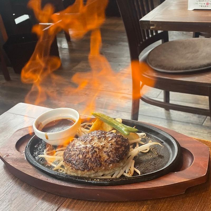 ハンバーグ160g(モビーディック あべのキューズモール)