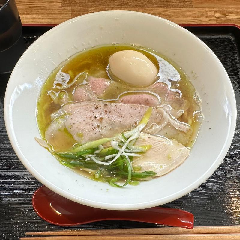 煮干し淡麗白醤油+味玉(麺や まなか)