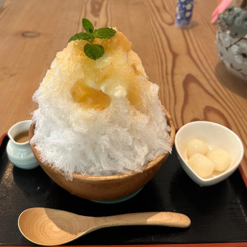 桃+みるく+白玉(松林軒豊嶋家 国玉店 )