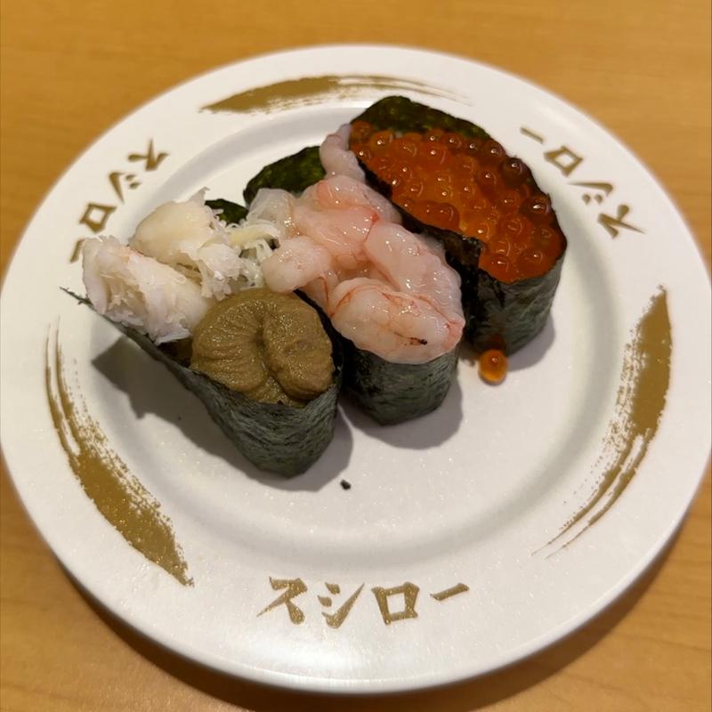 海鮮3貫盛り(スシロー 八千代高津店)