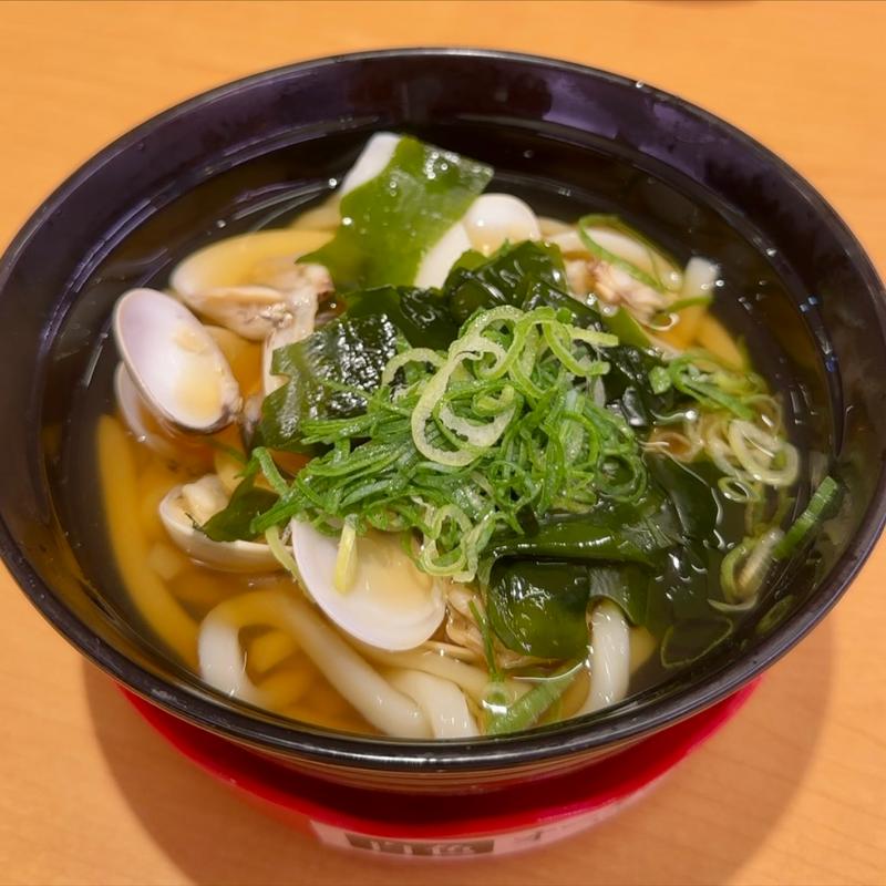 はまぐりのうどん(スシロー 八千代高津店)