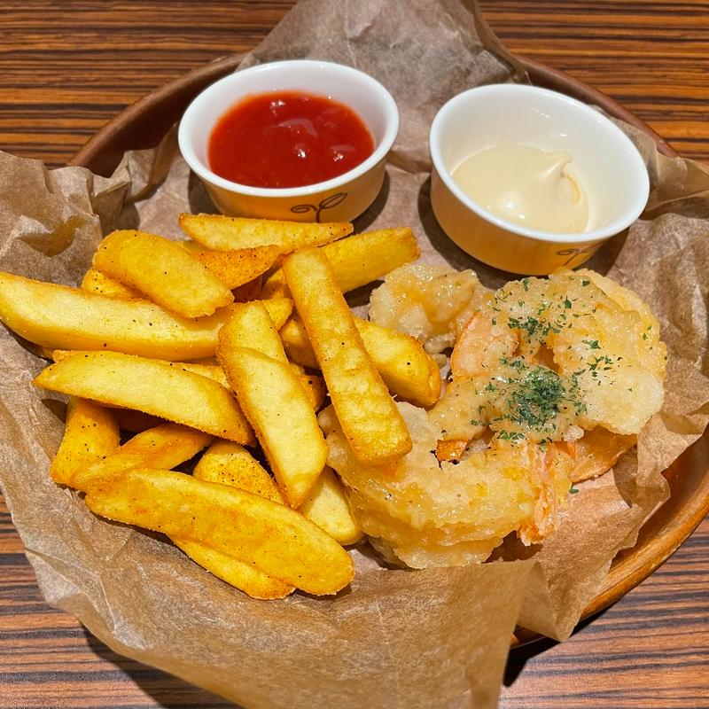 ガーリックシュリンプ&スパイシーポテト(びっくりドンキー足立東和店)