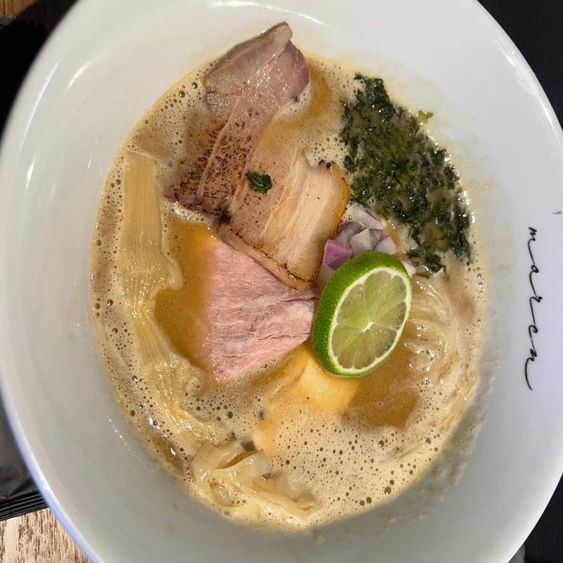 魚介白湯(maren 本店)