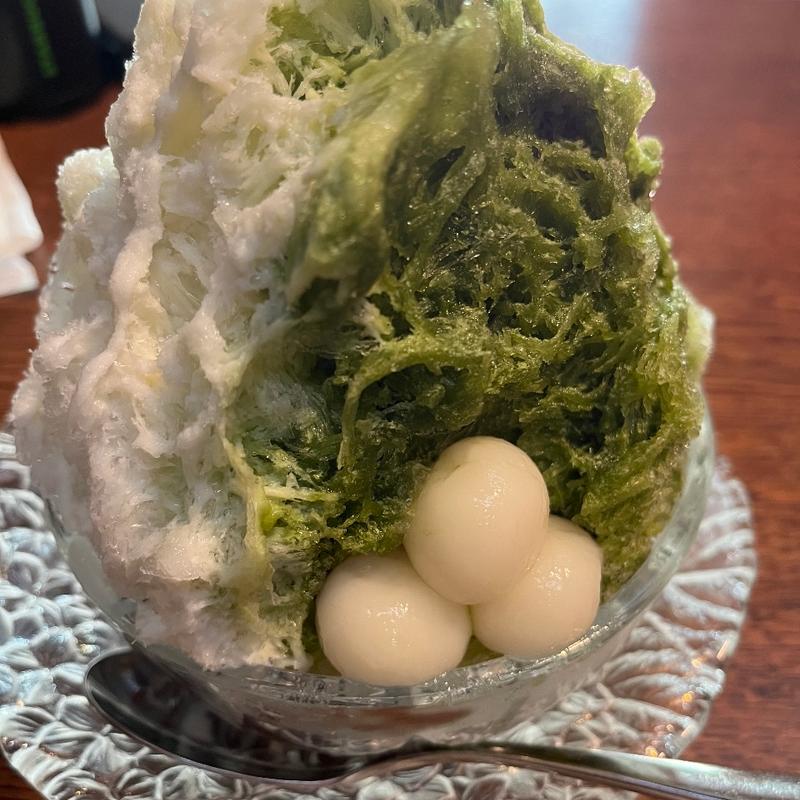 宇治抹茶ミルク氷(嵐山のむら )