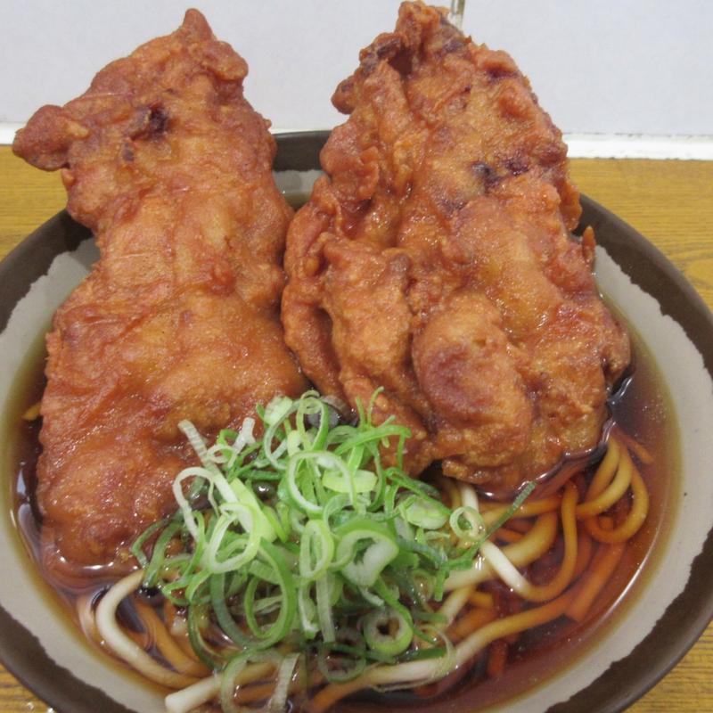 唐揚げ（2ケ）そば (弥生軒 （やよいけん）)