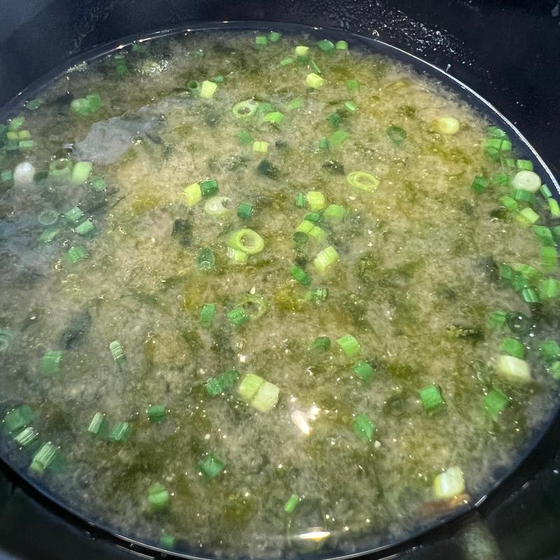 あおさ味噌汁(九州寿司 寿司虎 Aburi Sushi TORA)