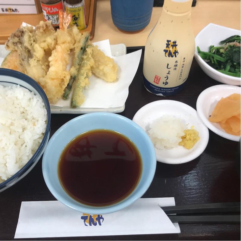 天ぷら定食(天丼てんや 日吉店)