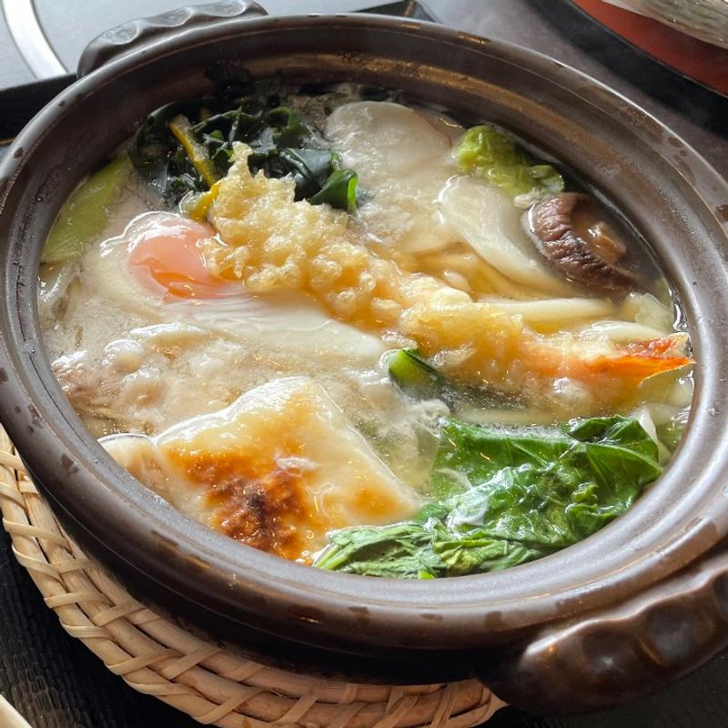 鍋焼きうどん(味の民芸 大田原店 （あじのみんげい）)